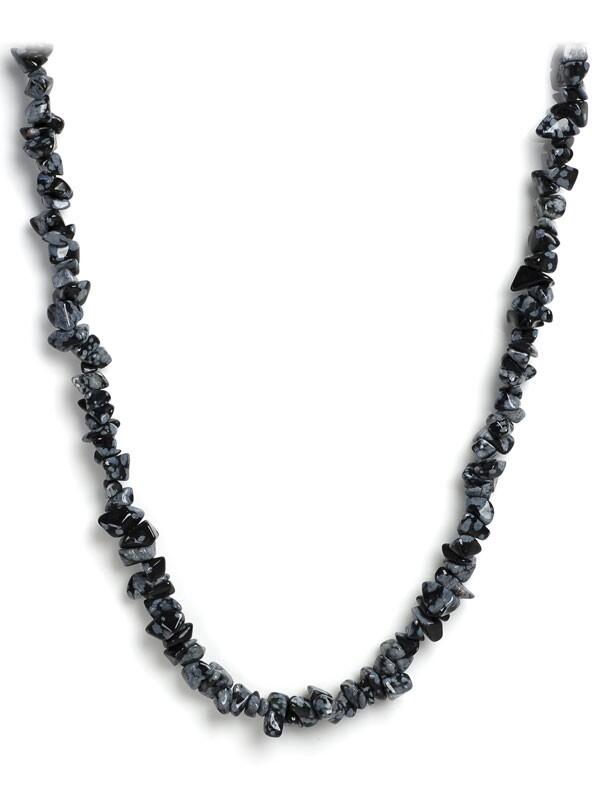 Buy Snowflake Obsidian Chips Necklace