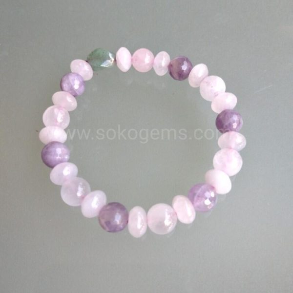 Amethyst & Rose Quartz Bracelet