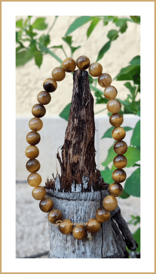 Buy Tiger Eye Bracelet 6mm on Sokogems