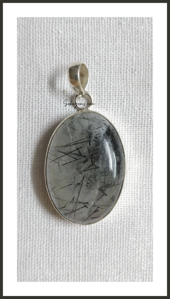 Tourmalinated Quartz Pendant